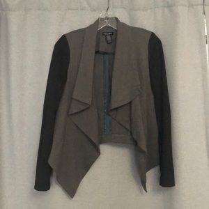 Black and gray blazer